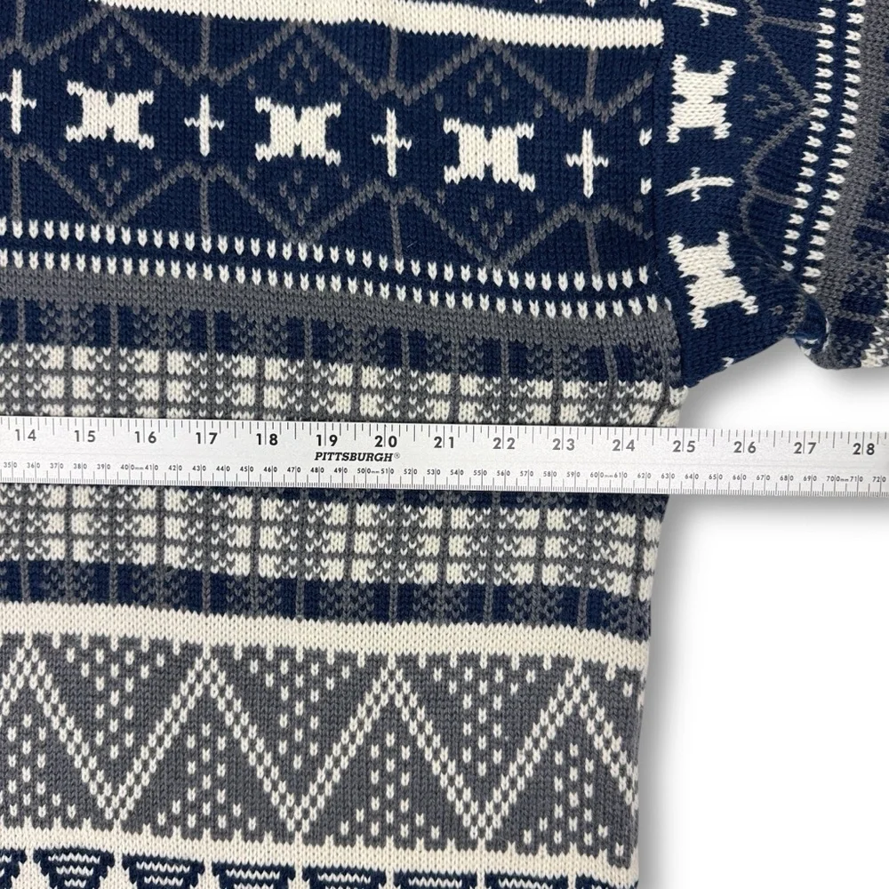 Columbia VTG 90 Sweater Size XL 1/4 Zip Multicolor Geometric Acrylic GrandpaCore